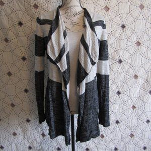 EUC LOFT Long Sleeve Drape Front Cardigan S